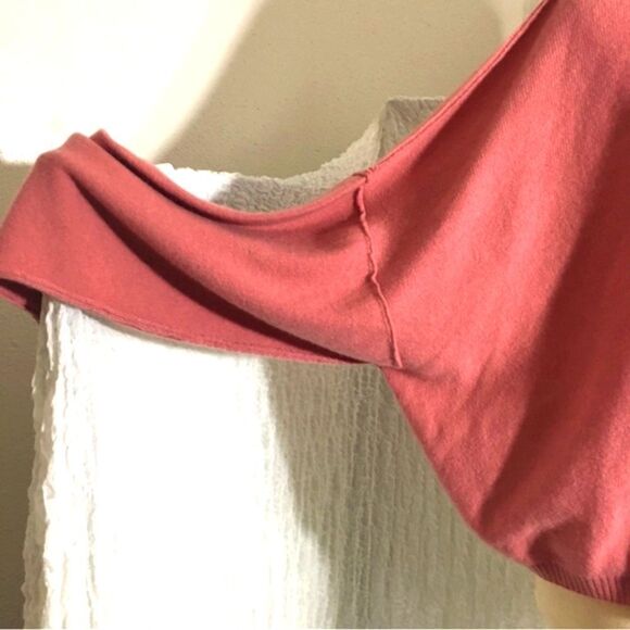 Free People NWT Rose Poppy Cashmere Sweater Size Medium - Picture 4 of 9